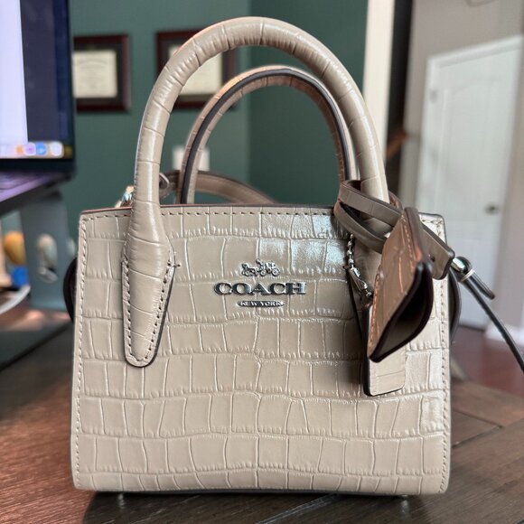 Coach Andrea Mini Carryall — Stone — New Without Tags - Picture 3 of 6